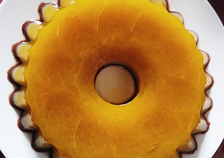 How to Make Tasty Pudding waluh lapis puding susu coklat