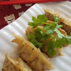 A picture of Gyoza.