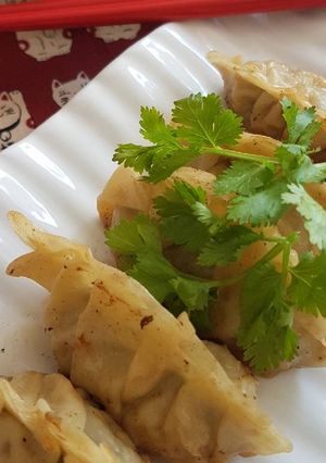 A picture of Gyoza.