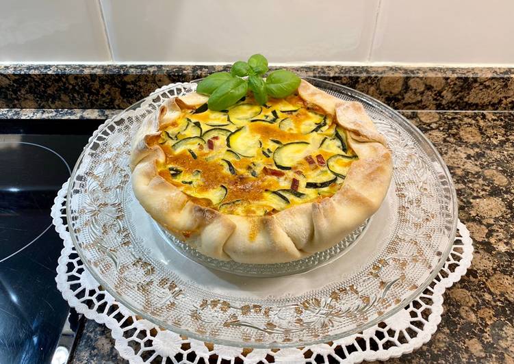 Pizza rústica de calabacín