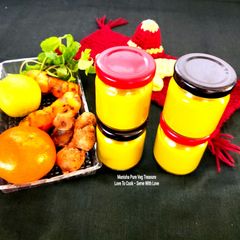 A picture of Immunity Booster Herbal Golden Shots - Turmeric Orange Lemon "Vitamin C" Shots.