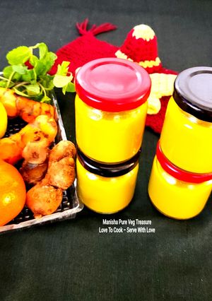 A picture of Immunity Booster Herbal Golden Shots - Turmeric Orange Lemon "Vitamin C" Shots.