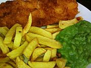 A picture of battered cod fillets