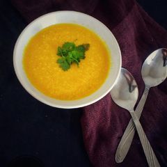 Pumpkin soup A picture of Pumpkin soup.