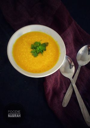 A picture of Pumpkin soup.
