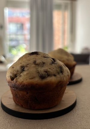 Una foto de Cupcakes o budín de banana