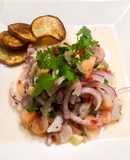 Ceviche mixtoSalmón y lenguado