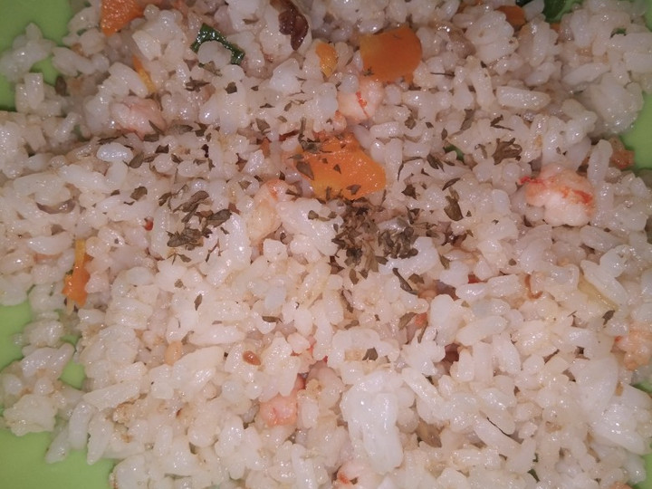 Langkah Mudah untuk Menyiapkan Nasi Goreng Udang Mentega mpasi 1tahun Anti Gagal