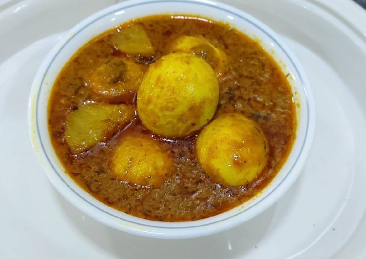 Easiest Way to Prepare Ultimate Egg potato curry