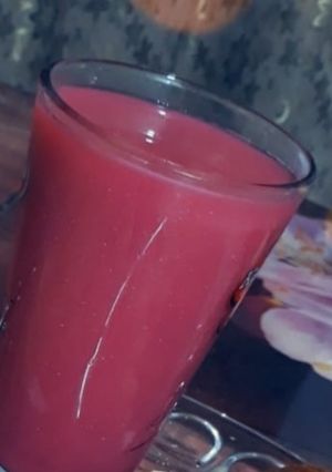 صورة لوصفة عصير الفراوله