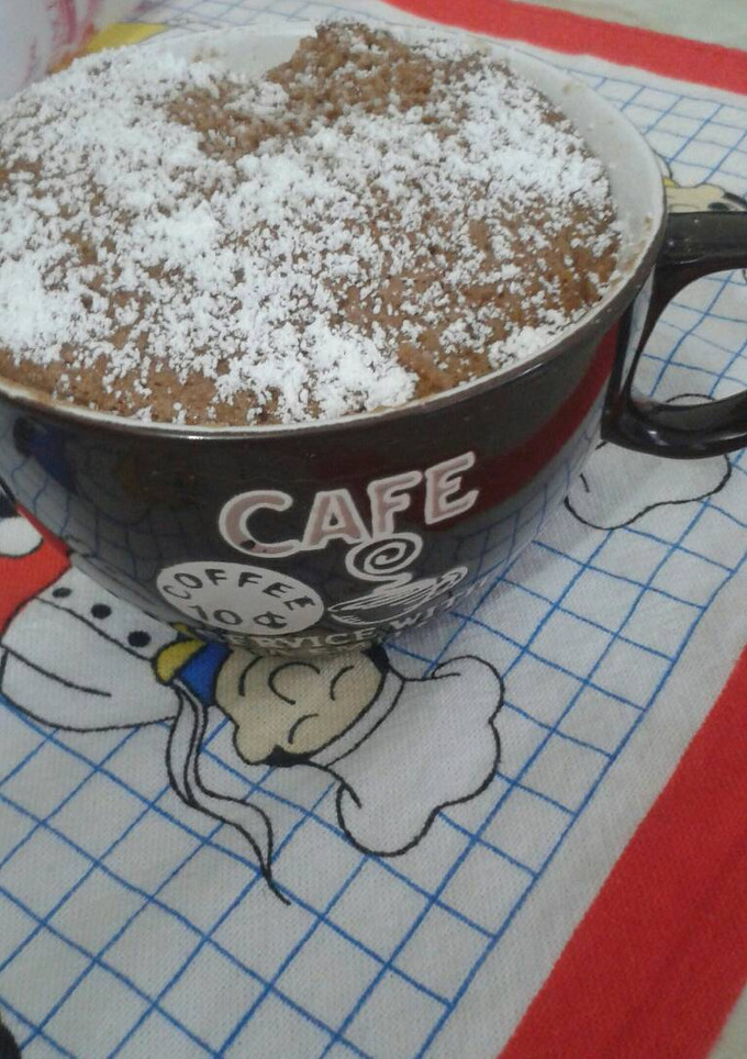 Una foto de Tortita de chocolate rápida para micro