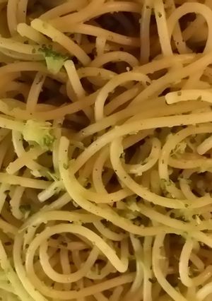 A picture of Spagetti with Broccoli (Lactose Intollerant Friendly).