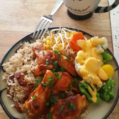 A picture of Bacon Rice.