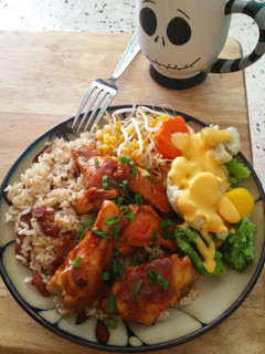 A picture of Bacon Rice.