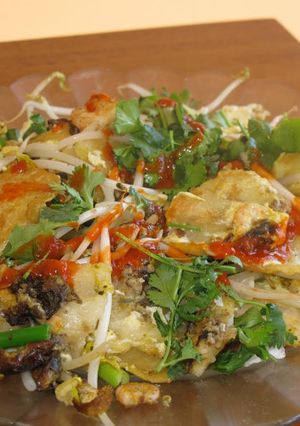 A picture of Oyster omelette.