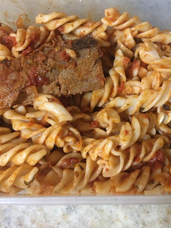 Una foto de Fideos fussilli con estofado de carne