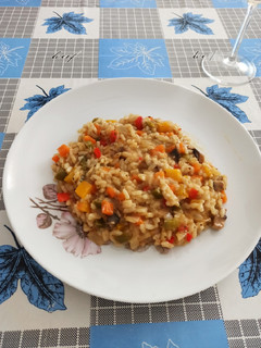 Una foto de Risotto de Verduras
