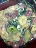 Creamy cheese tortellini