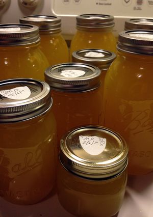 A picture of Monkey 74's Mango Pineapple Moonshine.