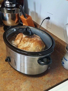 A picture of Whole roasted chicken.