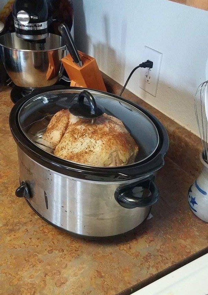 A picture of Whole roasted chicken.