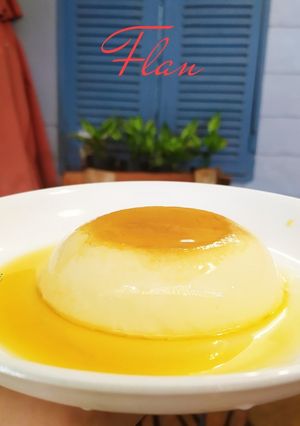 Hình của món Flan.