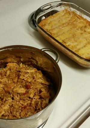 A picture of Tejas chicken & taquitos (makes 2 dishes).