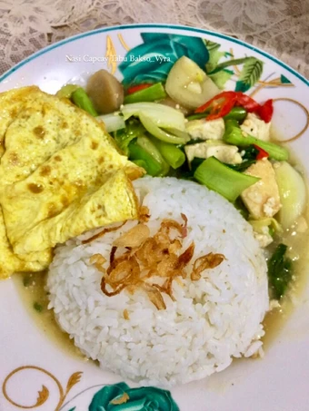 Langkah Gampang Membikin Resep Nasi Capcay Tahu Bakso yang Uenak Anti Ribet, Uenak Banget