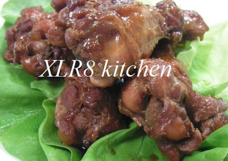 Recipe of Ultimate Sweet-Salty Simmered Chicken Wings with Ginger