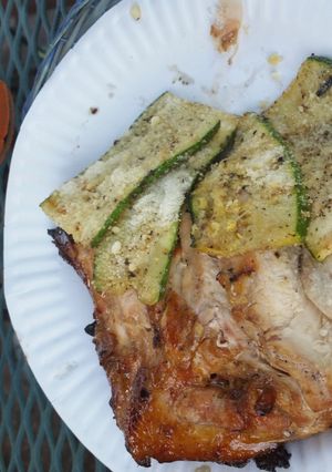 A picture of Grilled Parmesan Zucchini.