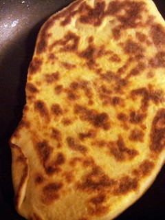 A picture of Sheree's Garlic Naan (Indian flat bread).