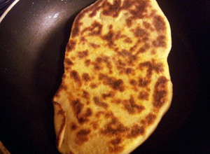 A picture of Sheree's Garlic Naan (Indian flat bread).
