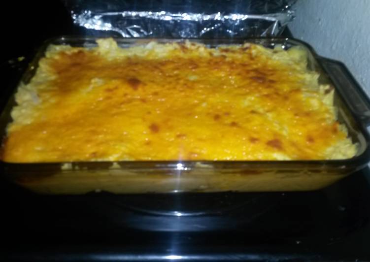 Easiest Way to Make Super Quick Homemade Super cheese chicken casserole