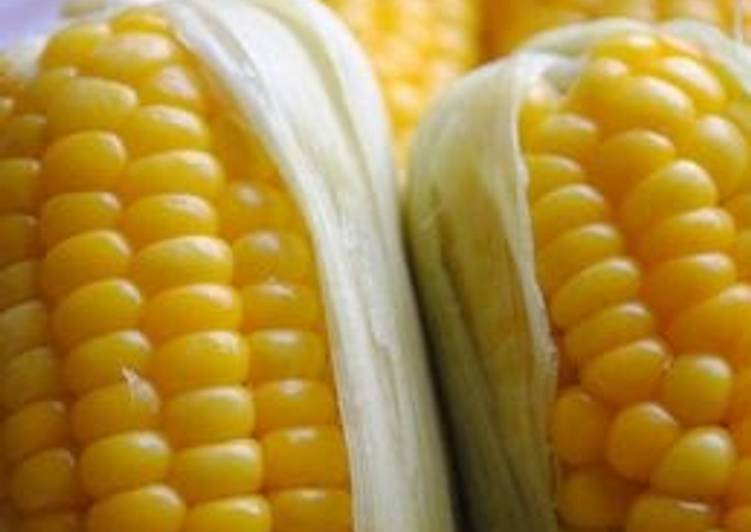 Recipe of Perfect So Sweet! Steamed Corn on the Cob
