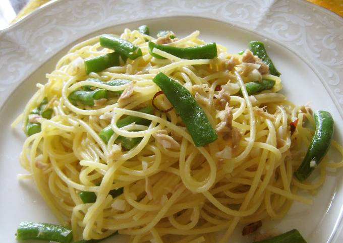 Tuna and Green Bean Aglio, Olio e Peperoncino Recipe
