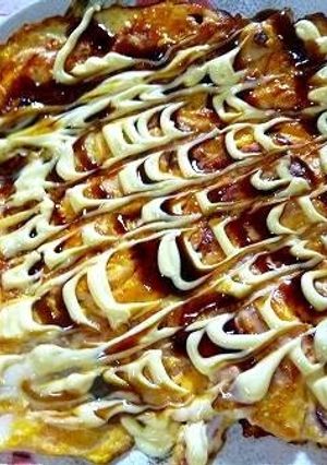 A picture of Flour-free Ikayaki Savory Squid Pancake.