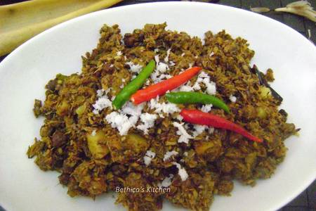 Mochar Ghonto (Banana Blossom Curry - Bengali Style) recipe main photo