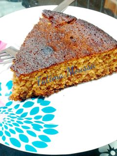 صورة لوصفة كيك الشوفان والتمر 😋