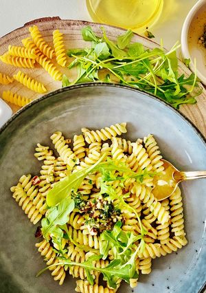 Une photo de Fusilli au pesto grossier
