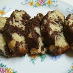 A picture of Marble Chocolate Eggless Cake.