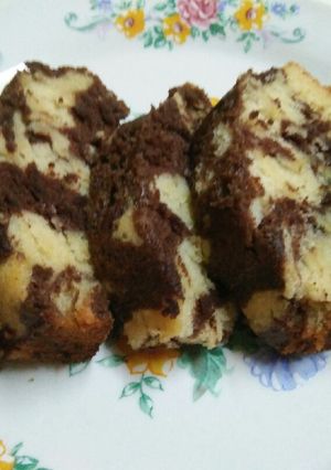A picture of Marble Chocolate Eggless Cake.