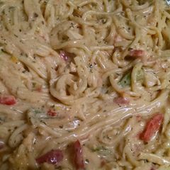 A picture of Chicken spaghetti.