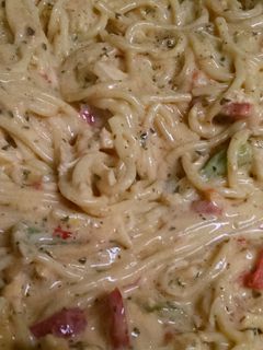 A picture of Chicken spaghetti.