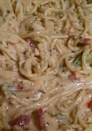 A picture of Chicken spaghetti.