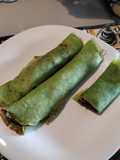 Panqueca de espinafre sem gluten