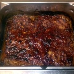 A picture of chipotle bbq meatloaf.