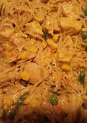 A picture of Chicken Spaghetti Bake.