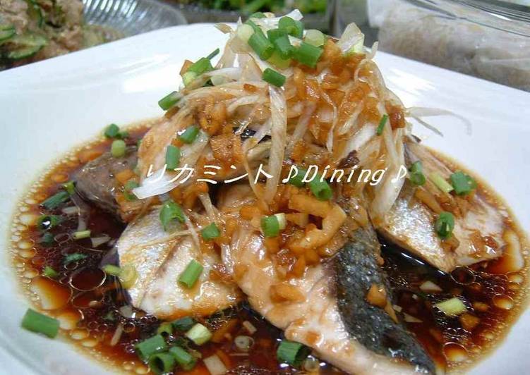 Recipe of Favorite Yellowtail Steak with Aromatic Soy Sauce