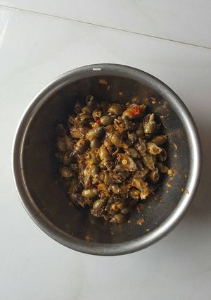 Hình của món Ốc Cà Na xào xả ớt.