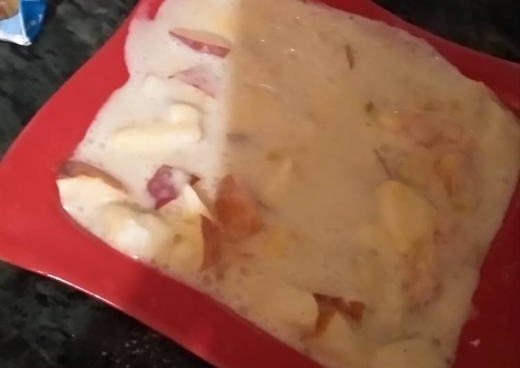 Steps to Prepare Perfect Creamy fruit delight